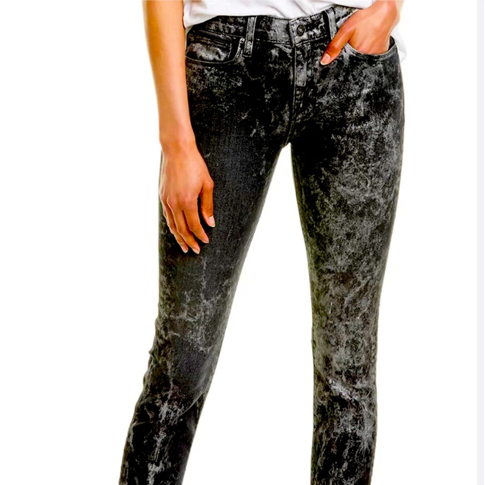 Hudson metallic black jeans
